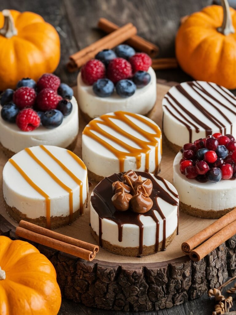 Autumn Medley Cheesecake Bites