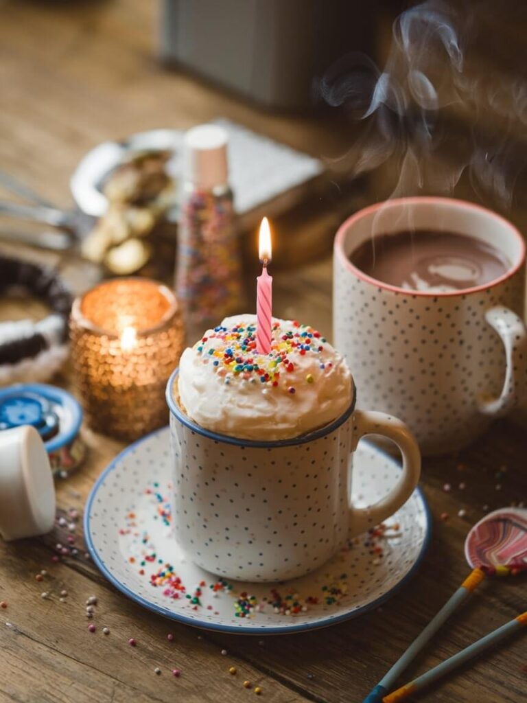 Birthday Celebration Funfetti Mug Cake