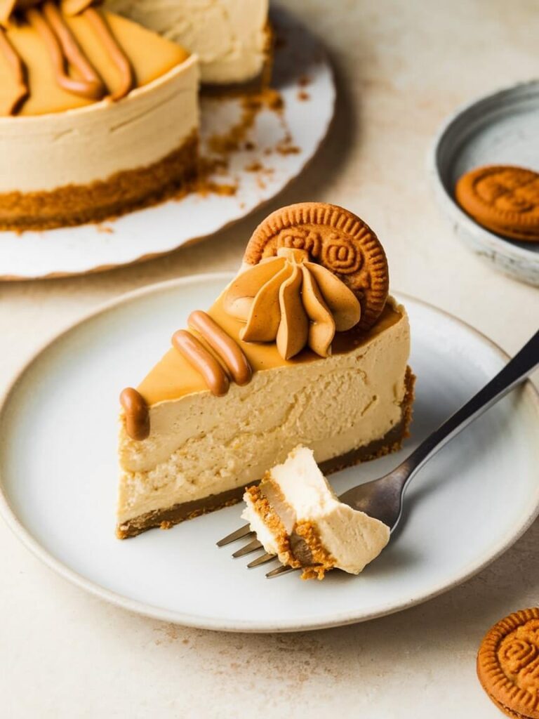 Biscoff Bliss Cheesecake Slice