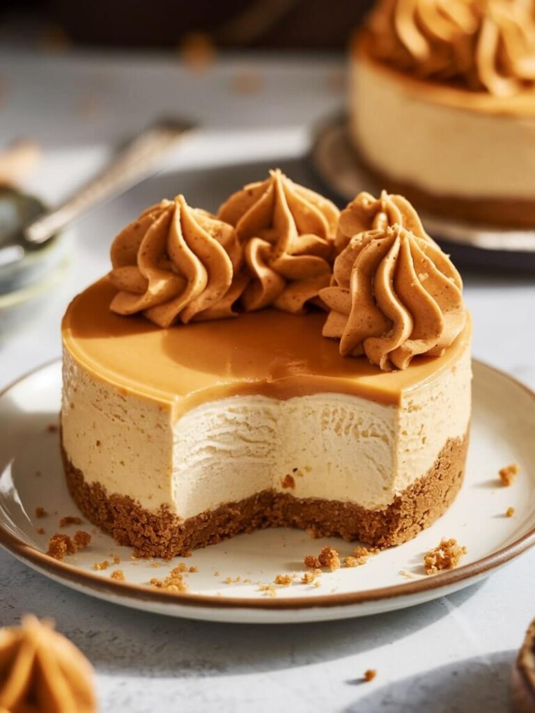 Caramel Swirl Mini Cheesecake Delight