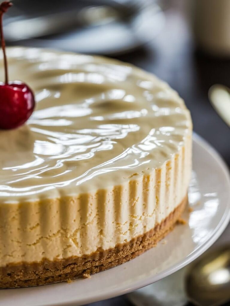 Cherry-Glazed Cheesecake Elegance