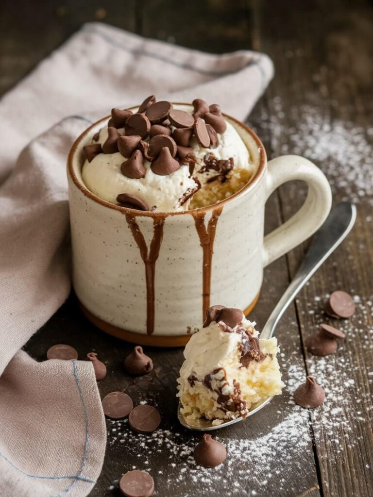 Chocolate Drizzle Delight Mug Cake