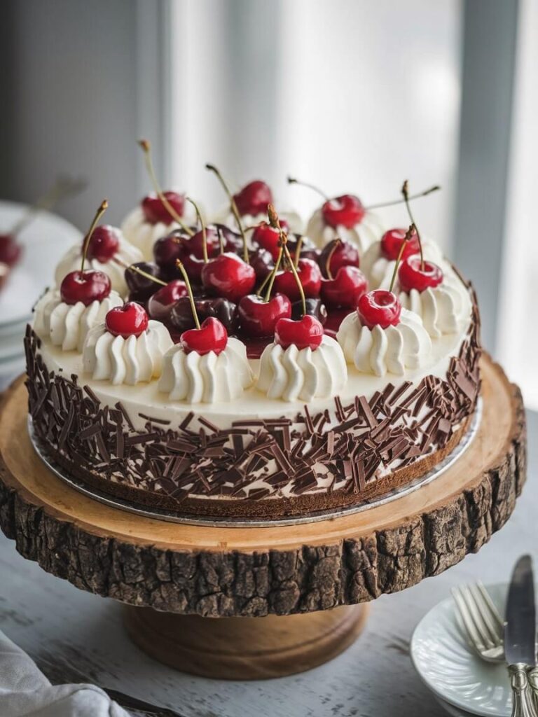 Classic Black Forest Cheesecake Elegance