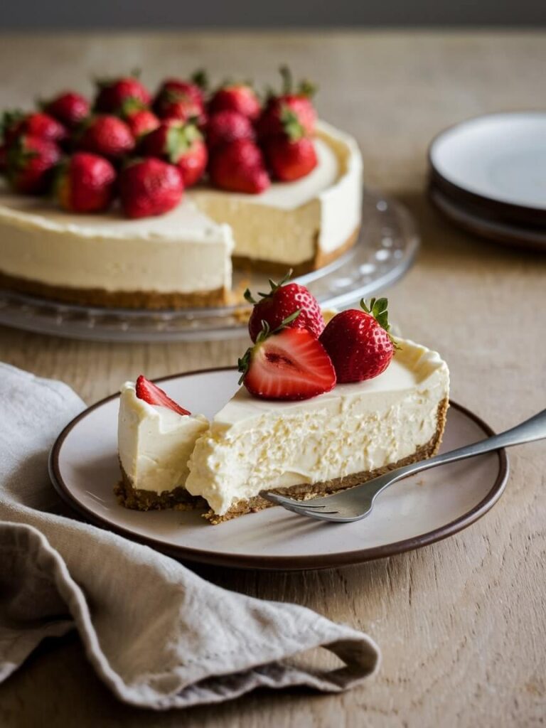 Classic Strawberry Cheesecake