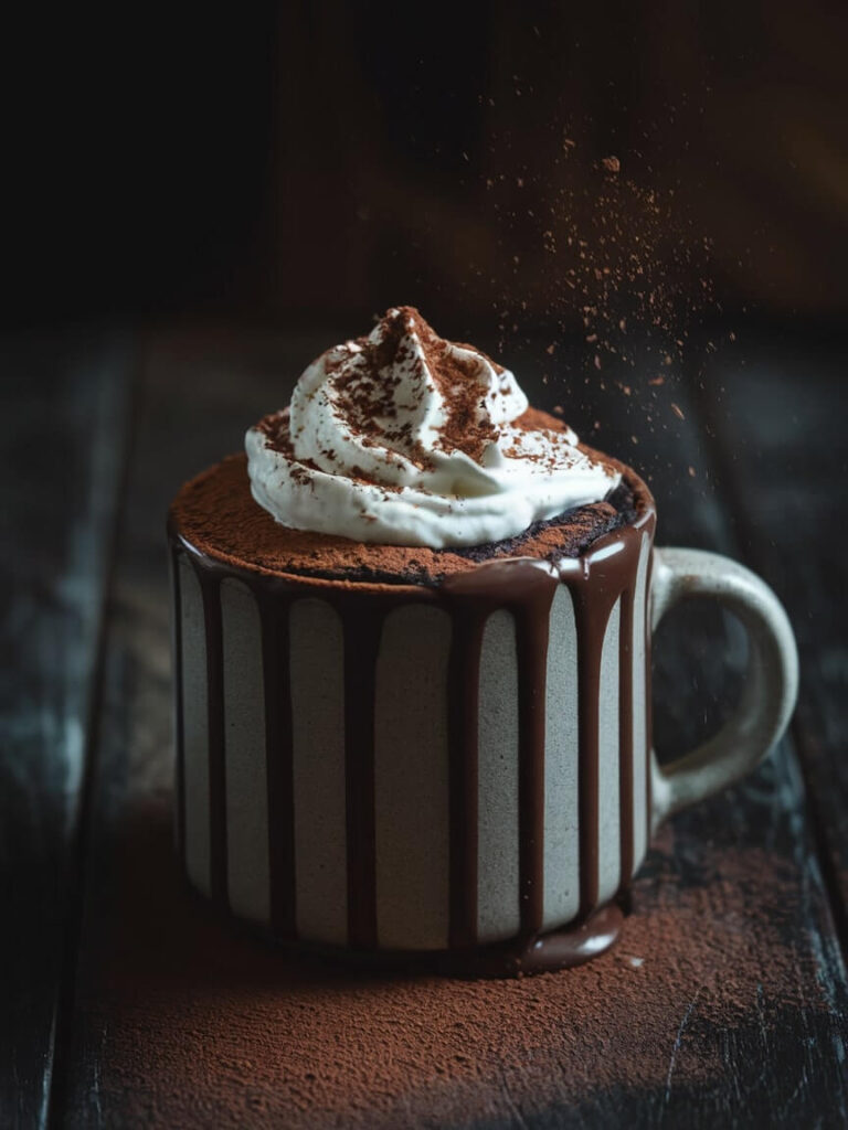 Dark Chocolate Elegance Mug Cake