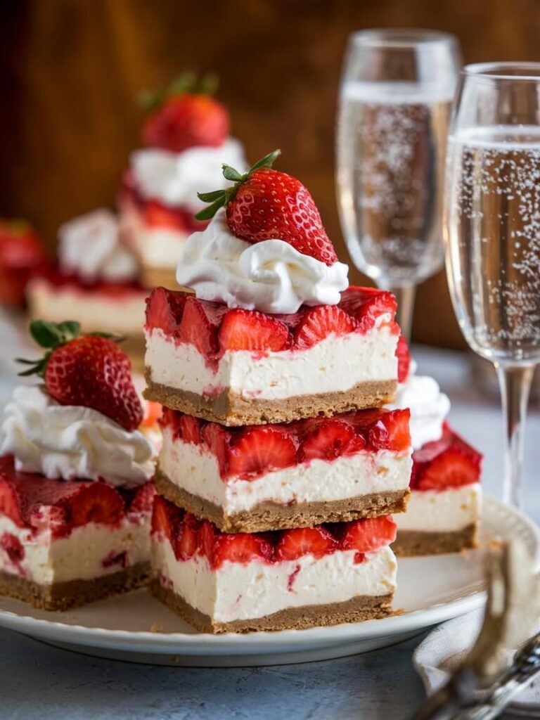 Decadent Strawberry Cheesecake Tower