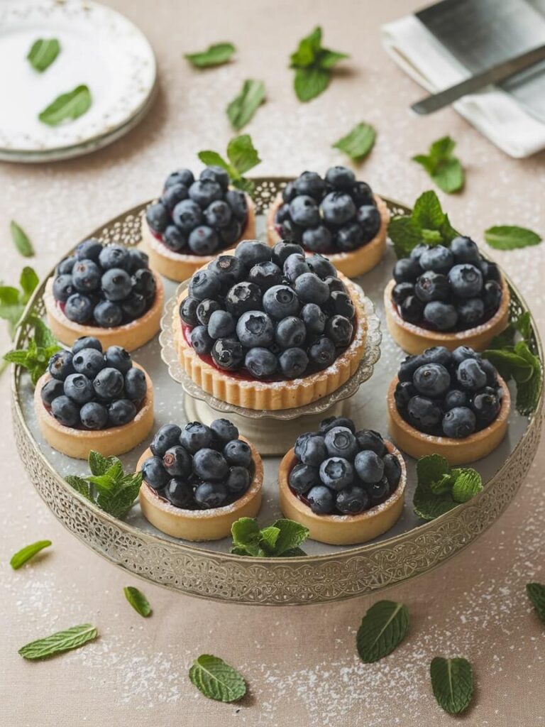 Festive Blueberry Tart Collection