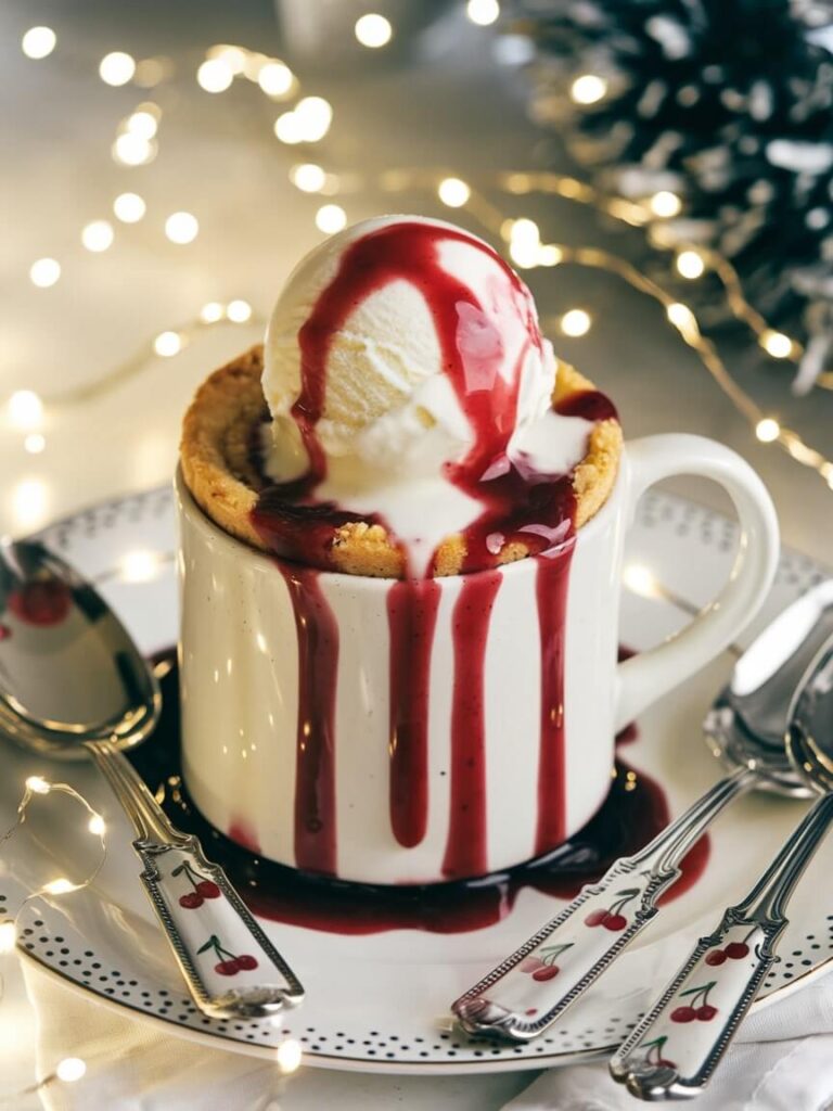 Festive Cherry Drizzle Delight