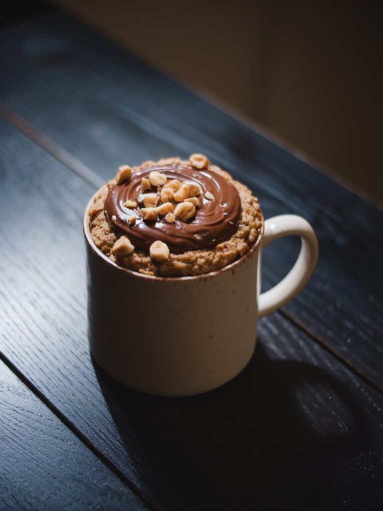 Moody Nutty Oatmeal Mug Cake