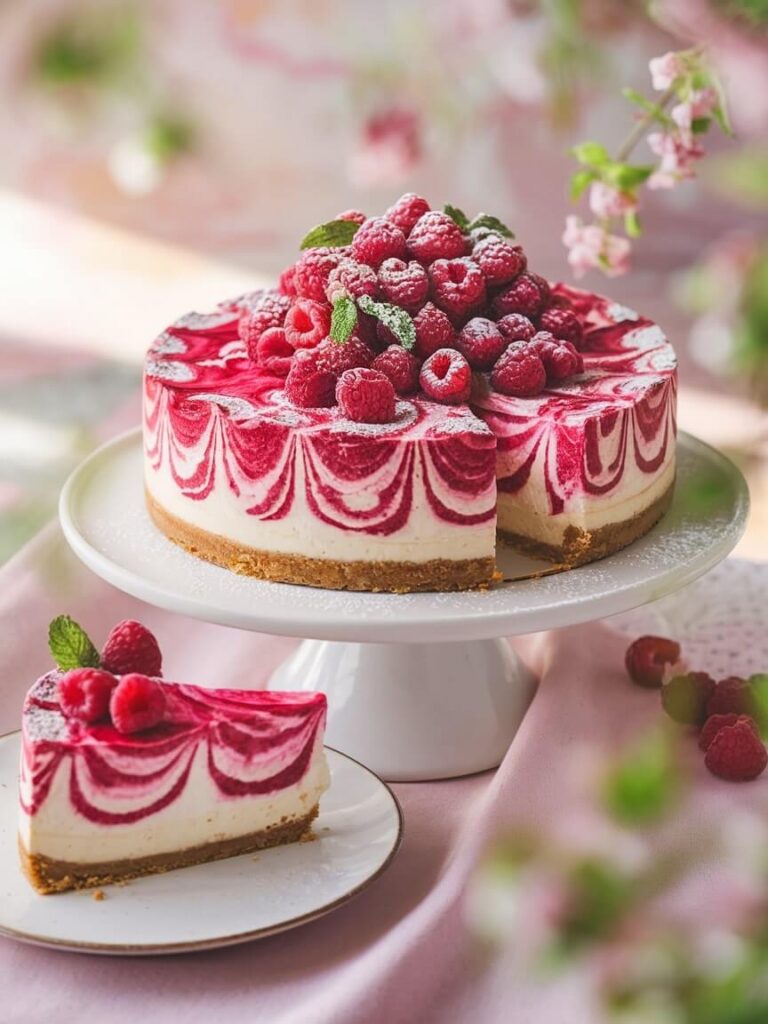 Raspberry Elegance Cheesecake