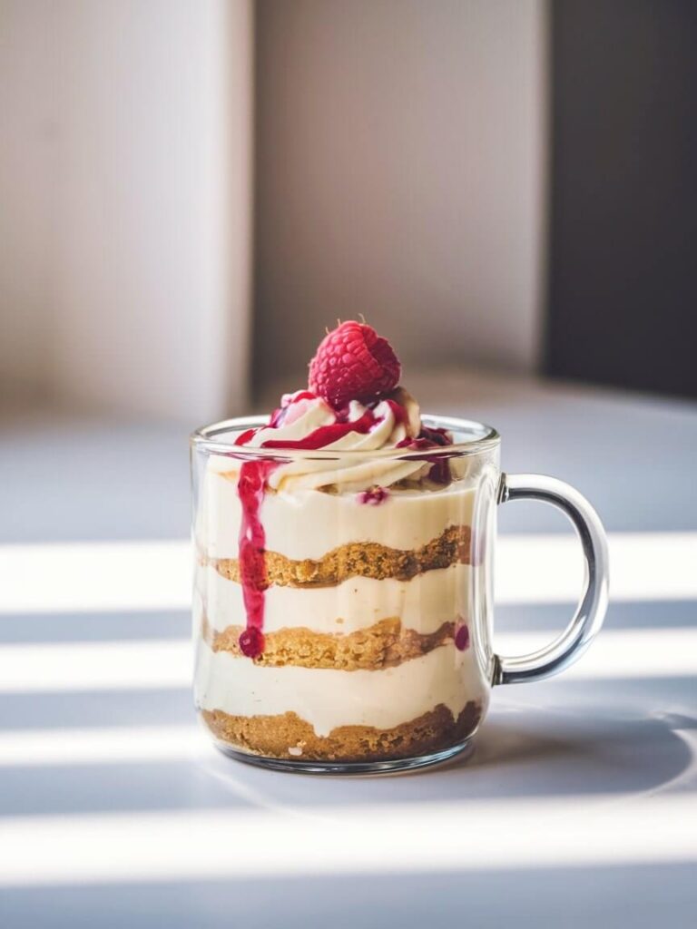 Raspberry Ripple Cheesecake Mug