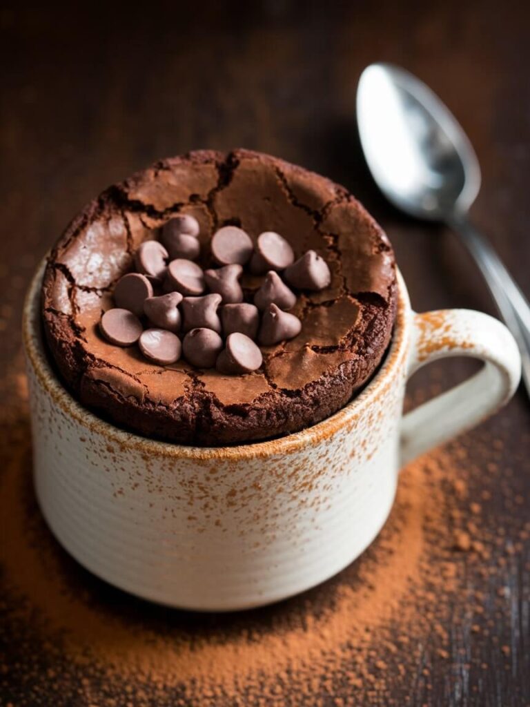 Rich Fudgy Chocolate Brownie Mug