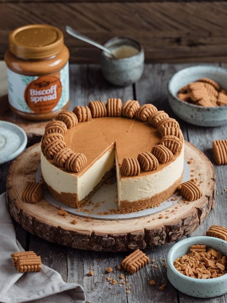 Rustic Charm Biscoff Cheesecake