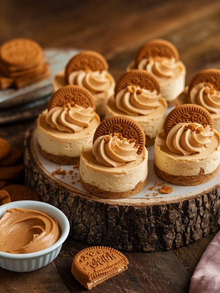 Rustic Mini Biscoff Cheesecake Collection