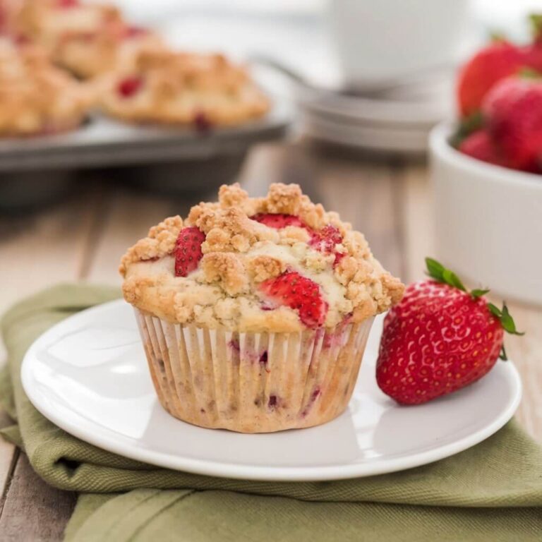 Single Strawberry Muffin Delight