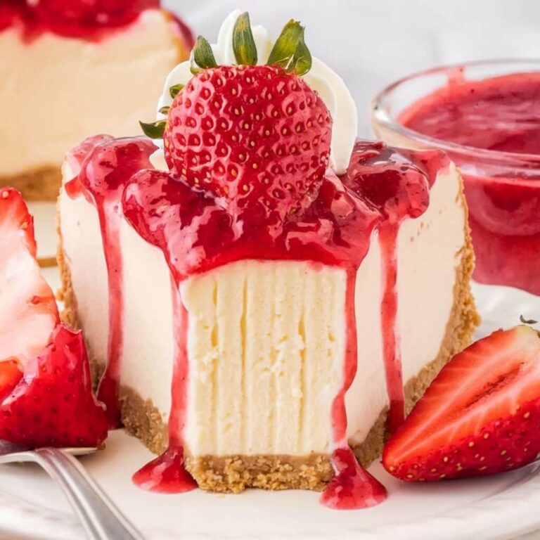 Strawberry Cascade Cheesecake