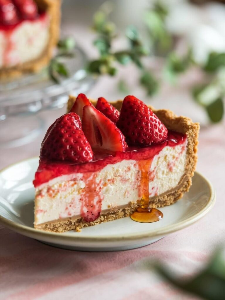 Strawberry Drizzle Slice