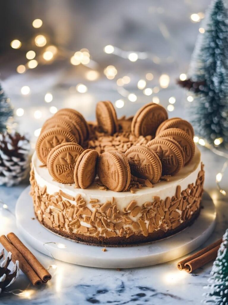 Winter Wonderland Biscoff Cheesecake