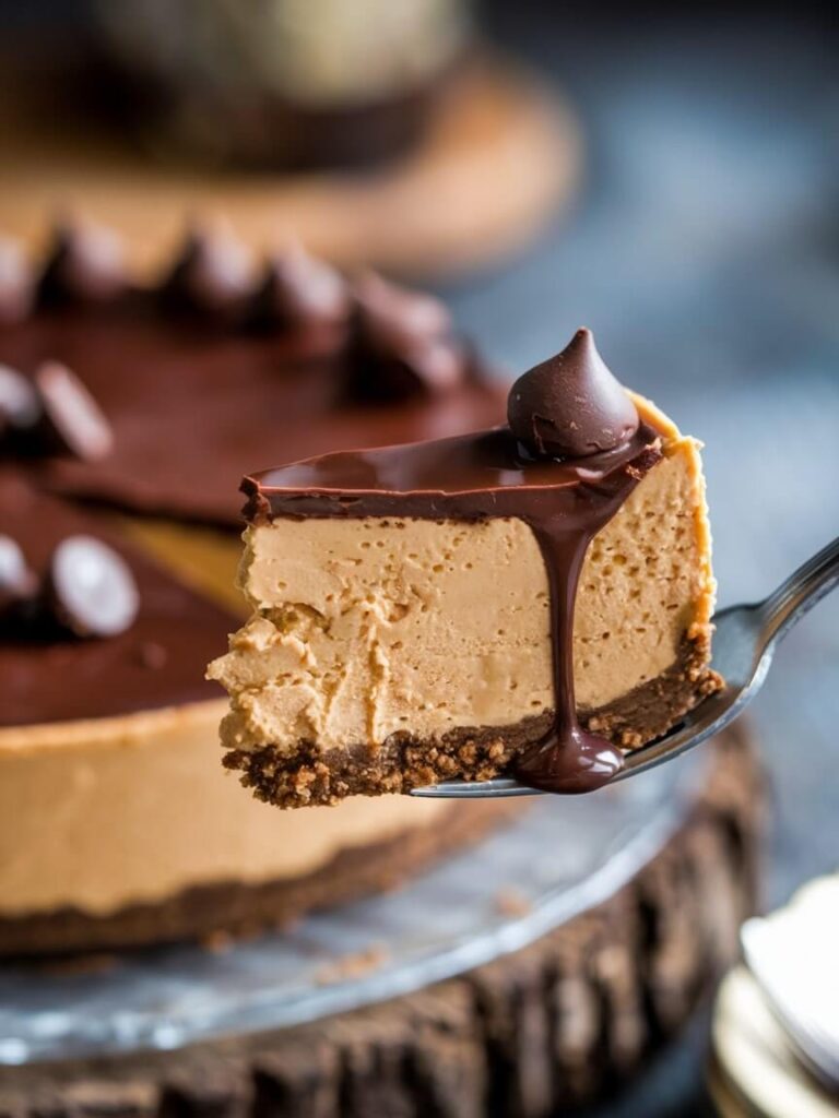 Chocolate Peanut Butter Cheesecake Bite