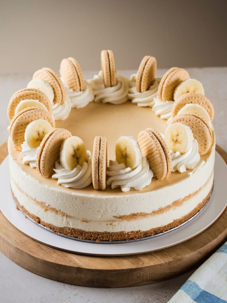 Classic Banana Cookie Cheesecake