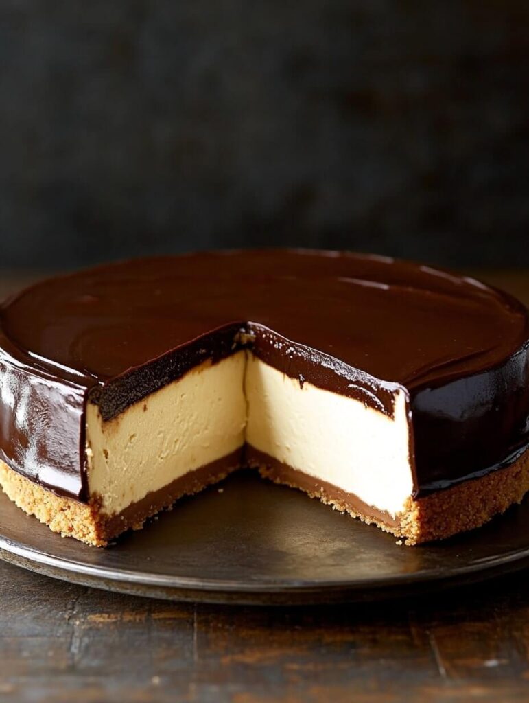 Classic Chocolate Ganache Cheesecake