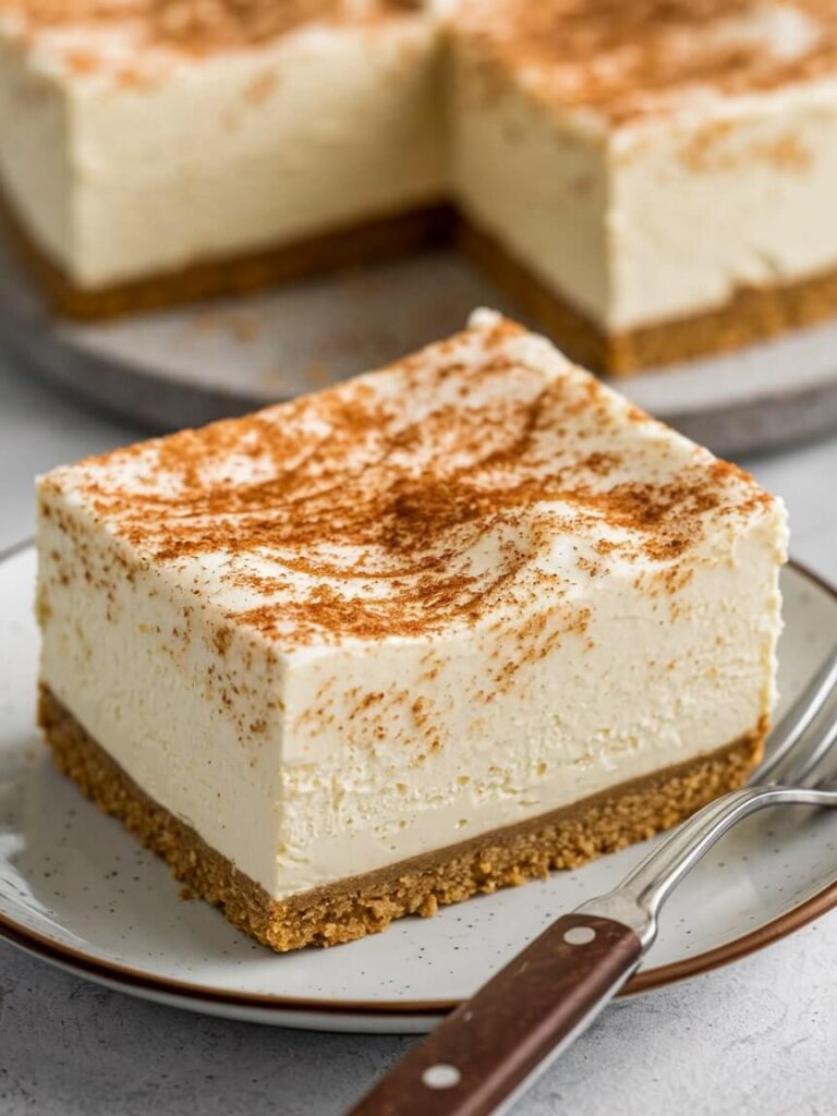 Classic Snickerdoodle Cheesecake Slice