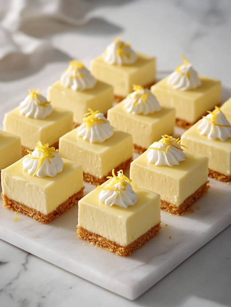 Creamy Lemon Cheesecake Squares