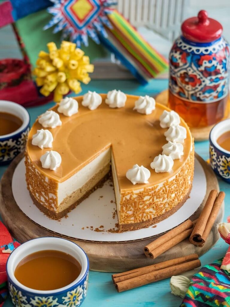 Festive Caramel Cheesecake