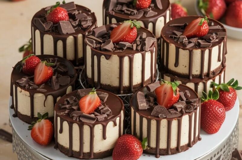 Chocolate Covered Strawberry Cheesecakes: A Decadent Delight