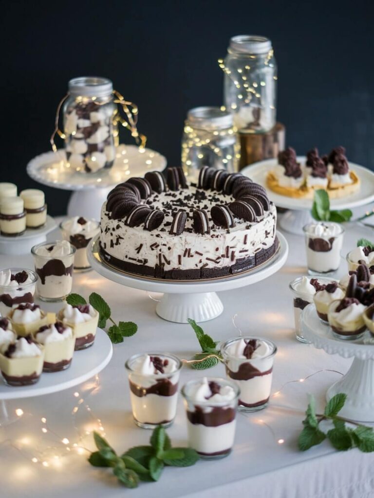 Festive Oreo Dessert Table