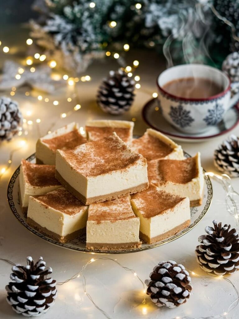 Festive Snickerdoodle Cheesecake Platter