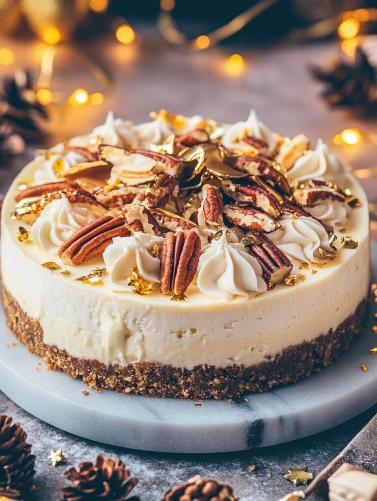 Golden Pecan Cheesecake