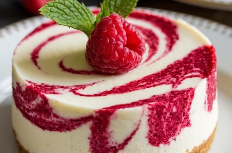 Raspberry Swirled Mini Cheesecakes: A Perfect Bite of Bliss