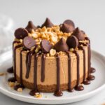 No-Bake Chocolate Peanut Butter Cheesecake