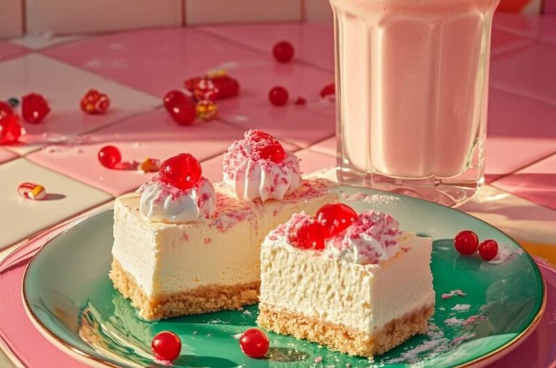 No-Bake Red Rippers Cheesecake Slice: A Sweet and Tangy Delight