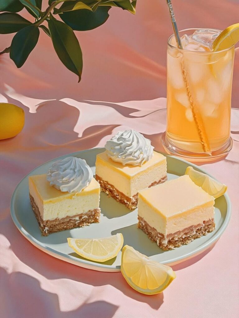 Sunny Picnic with Lemon Cheesecake Treats