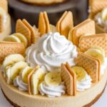 Whipped Cream Banana Cookie Cheesecake