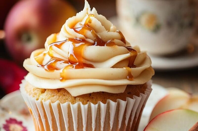 Apple Pie Cupcakes with Salted Caramel Buttercream – A Decadent Twist on a Classic Dessert