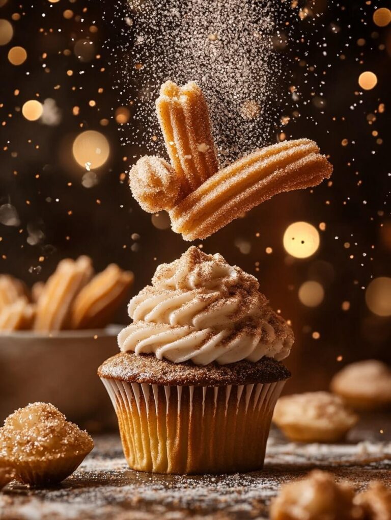 Churro Explosion Cupcake