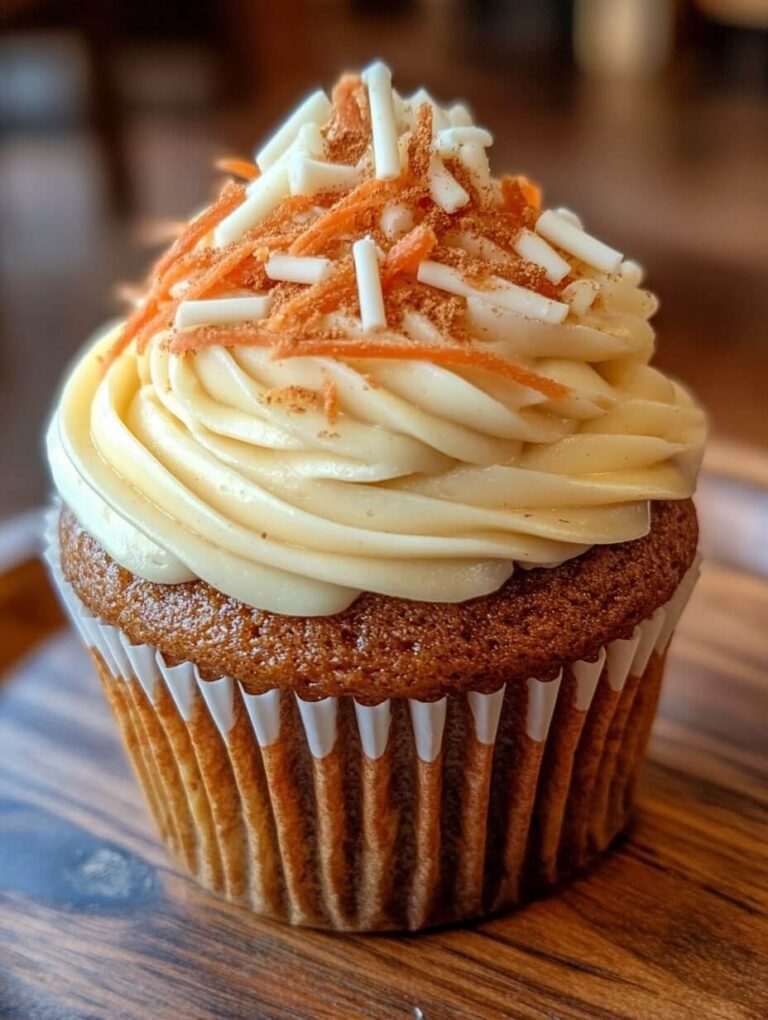 Classic Carrot Cupcake with Cream Cheese Frosting