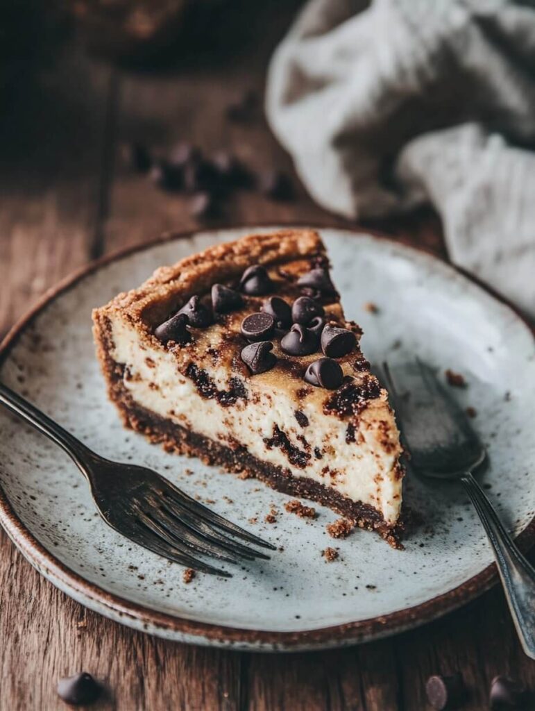 Classic Cookie Dough Cheesecake Slice