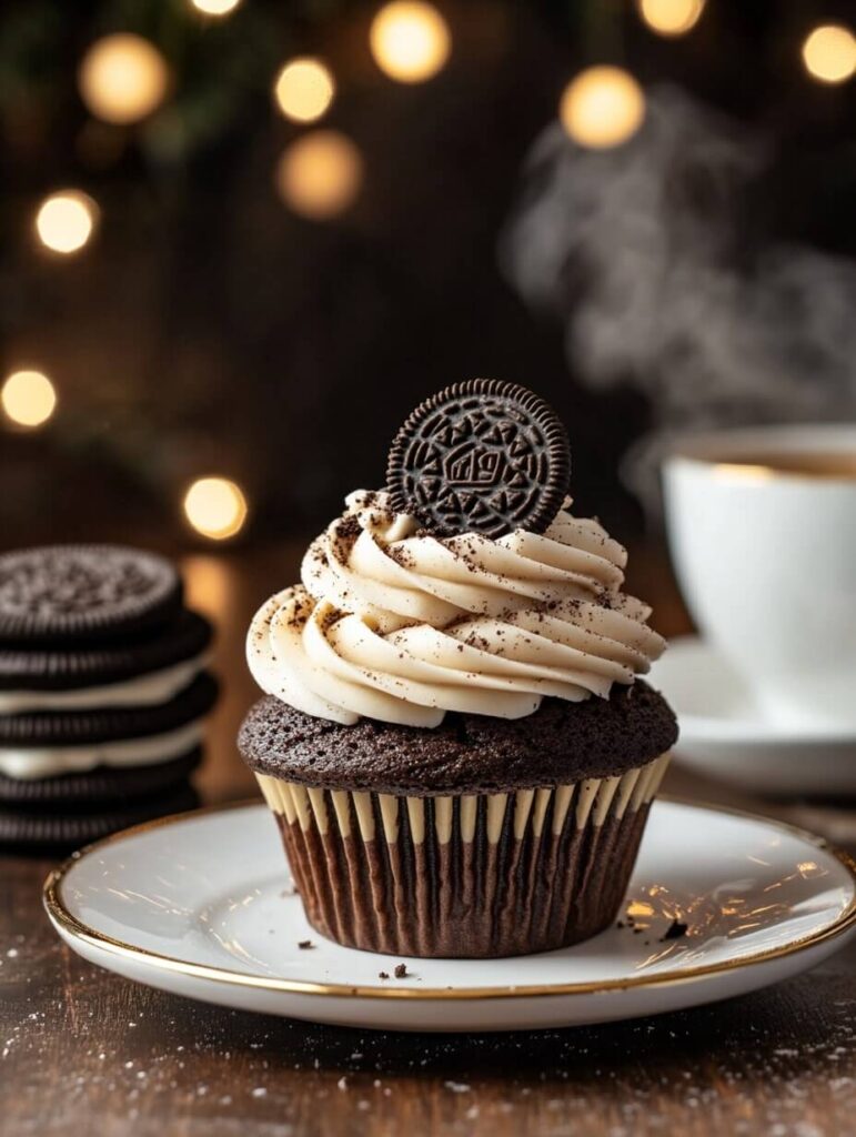 Classic Cookies and Cream Cupcake with Vanilla Buttercream