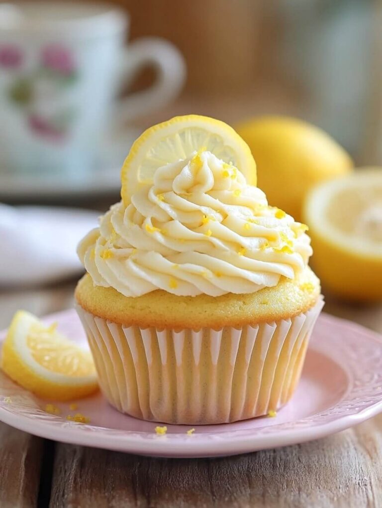 Classic Lemon Bliss Cupcake