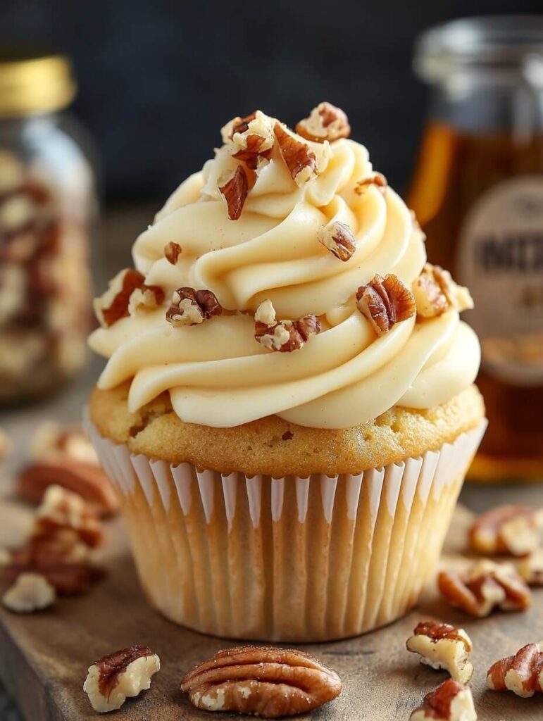 Classic Maple Pecan Cupcake