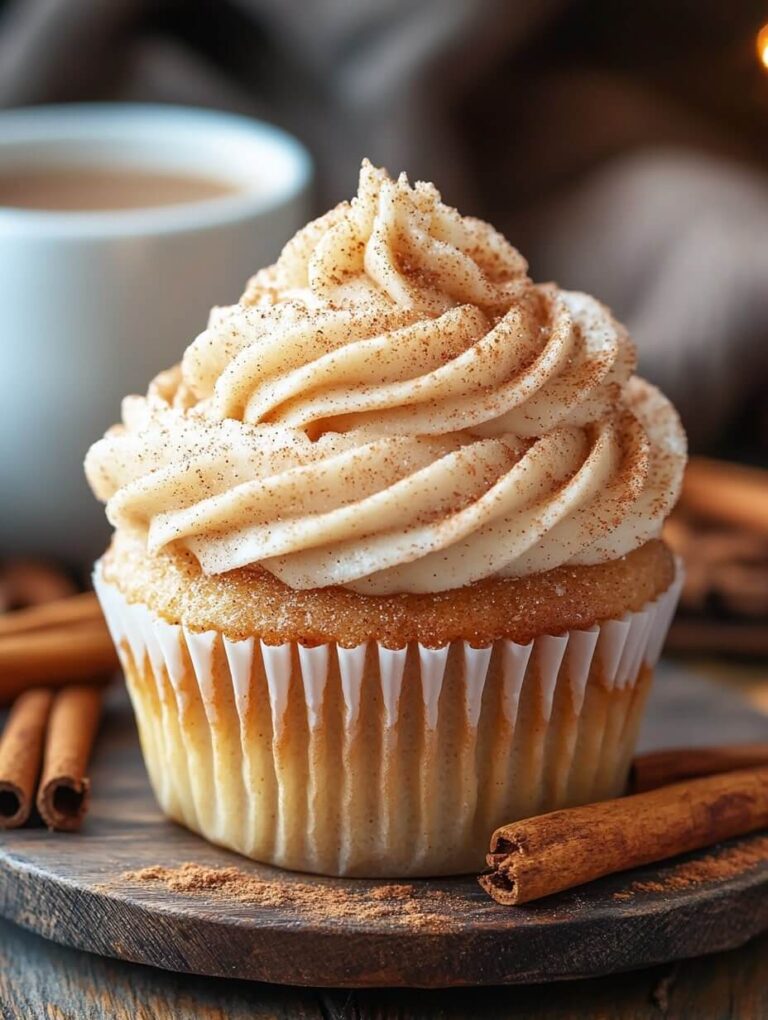 Classic Spiced Snickerdoodle Cupcake