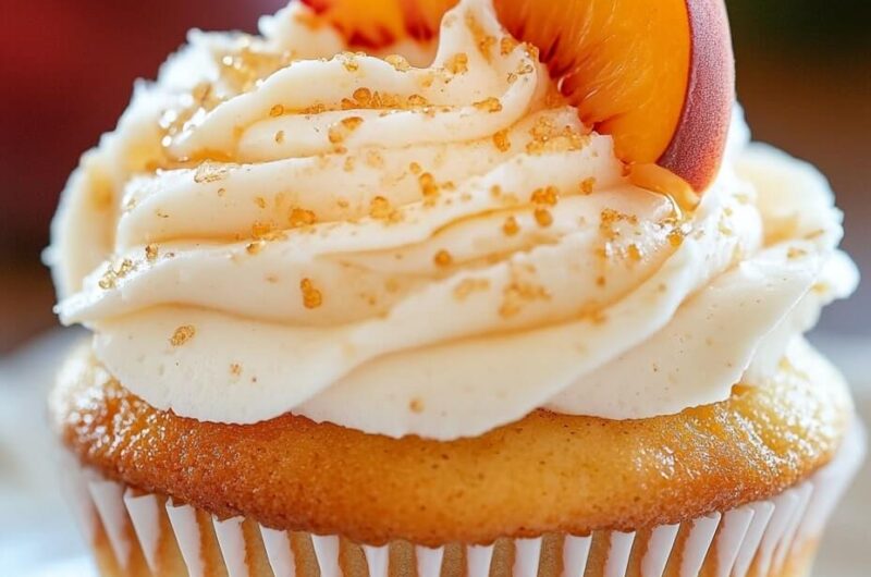 Peaches and Cream Cupcakes: A Delightful Summer Treat