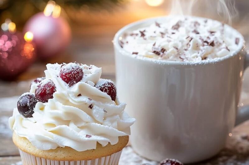 Cranberry Vanilla Cupcakes with White Chocolate Frosting: A Sweet-Tart Delight