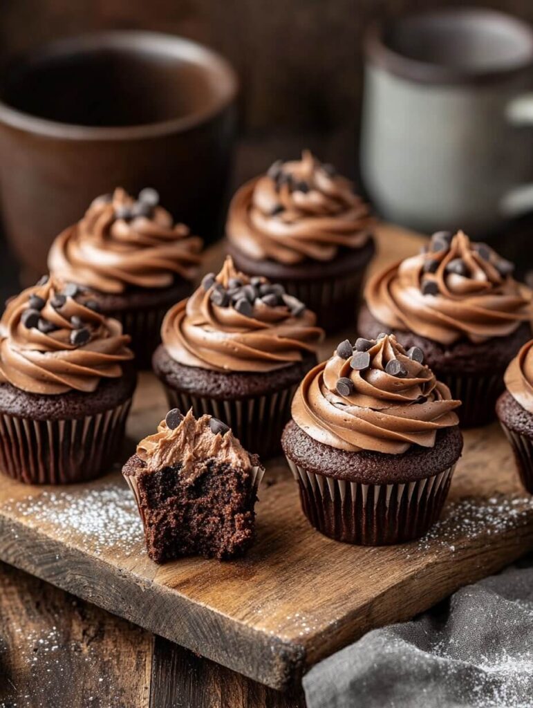 Decadent Chocolate Chip Cupcakes