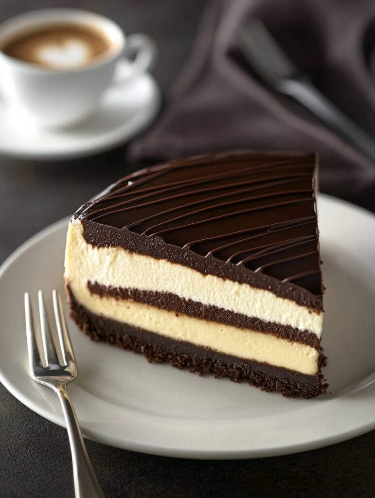 Decadent Chocolate Glazed Cheesecake with Rich Layers