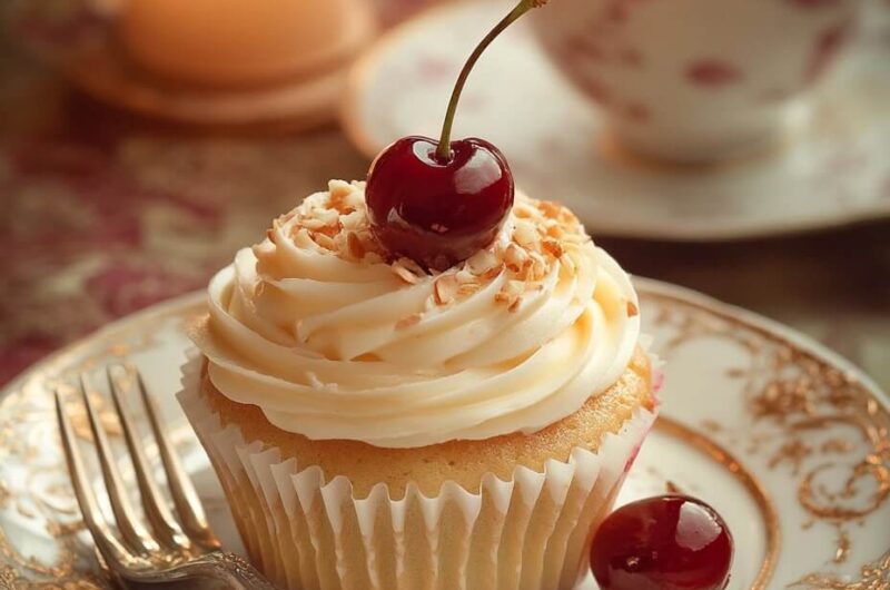 Cherry Almond Cupcakes: A Perfectly Sweet & Nutty Delight